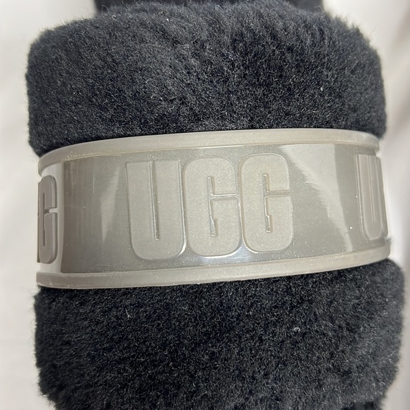 NWOT UGG Fluffita Clear Platform Slippers Sandals shoes in Black - Picture 5 of 9